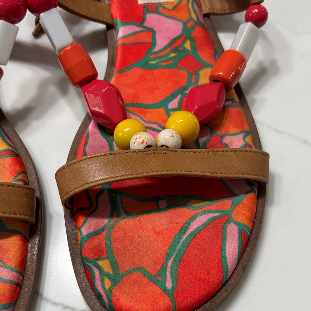 ANTONIO MELANI Multicolor Beaded Sandals - Picture 4 of 11